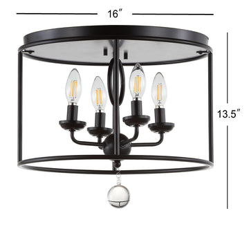 Alma 16" Metal LED Flush Mount - JONATHAN Y